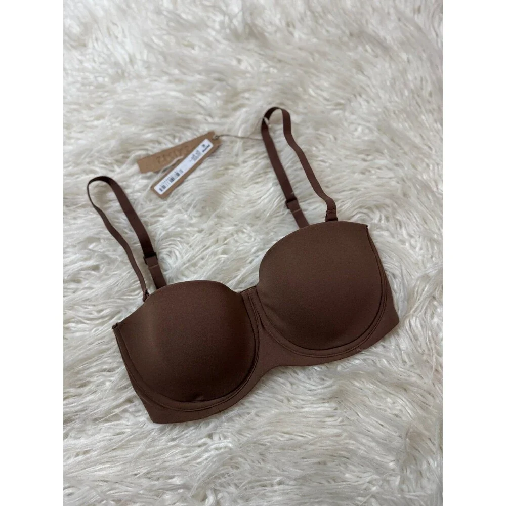 Skims Fits Everybody Strapless Bra Jasper Size 30D - Picture 2 of 7